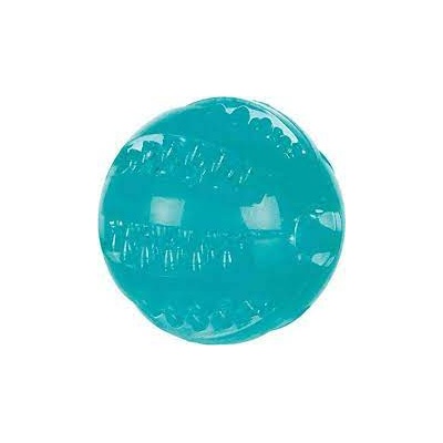 TRIXIE Denta Fun Ball - Дентална играчка за кучета - гумена топка масажираща венците с аромат на мента, 6 см