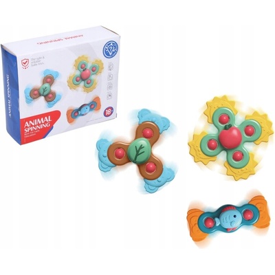 Hryzátko Baby Spin - Sada 3 Ks, Prísavka, Pre Deti 18m+