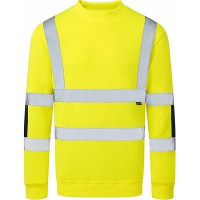 Portwest HI-VIS B313 Pánska reflexná mikina HV žltá 6XL