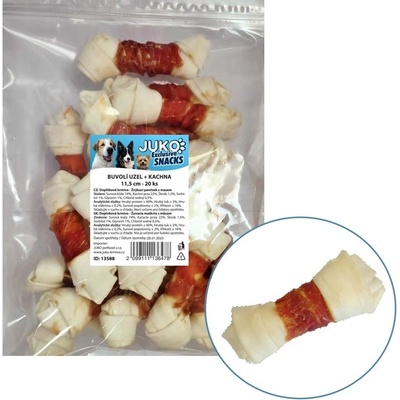 Juko Petfood Uzel buvolí s kachním masem JUKO Snacks 11,5 cm 20 ks