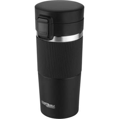 Kraft & Dele termohrnček 450 ml čierny