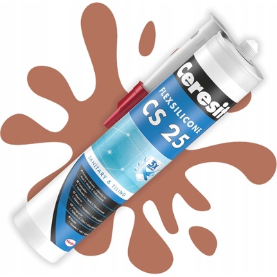 Ceresit CS 25 sanitární silikon 280 g clinker