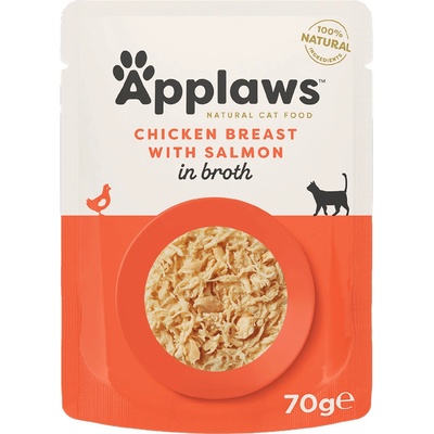 Applaws Cat Kuřecí prsa s lososem 70 g
