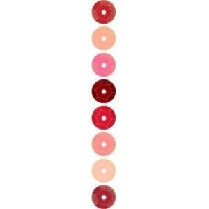 TITANUM Sequins 7mm 8 colors x 2.5g rose-red
