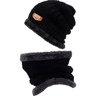 HARAHU Детска шапка и тунел - черна kp11120 (11120)