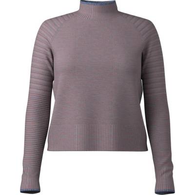 Smartwool Дамски вълнен пуловер Smartwool Women's Edgewood Mock Neck Sweater Merino jumper - Chalk Violet Heather - размер XL (105-6161-0215)