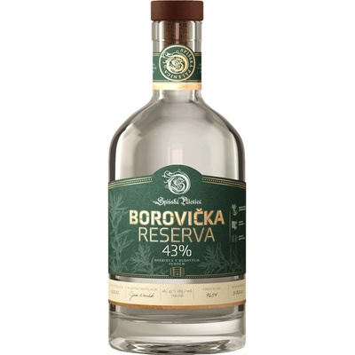 Borovička RESERVA 43% 0,7 l (holá láhev)