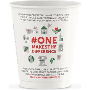 illy хартиена чаша с капак за кафе бяла 236 мл
