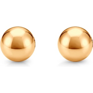 SAVICKI Супер леки златни обеци топчета savicki 585, 4 мм