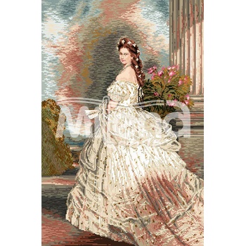 Milena Style Сиси - гоблен със схема конци dmc 1: 4 с детайл 1: 1