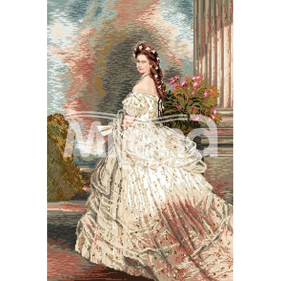 Milena Style Сиси - гоблен със схема конци dmc 1: 4 с детайл 1: 1