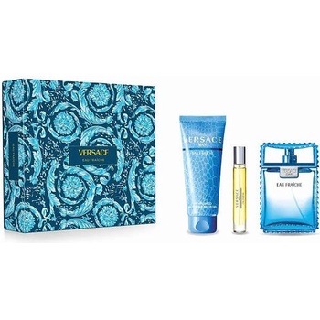 Versace Man Eau Fraiche за мъже комплект EDT 100 ml + SH 150 ml + EDT 10 ml