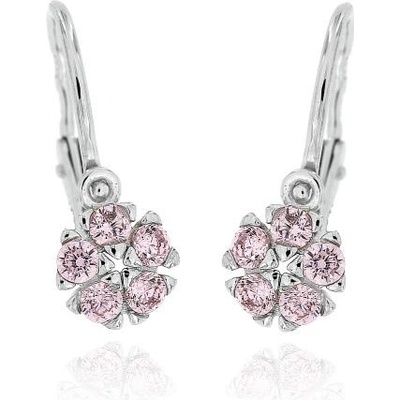 Zlatnictví U Kostela dětské náušnice růžové kytičky 440RB