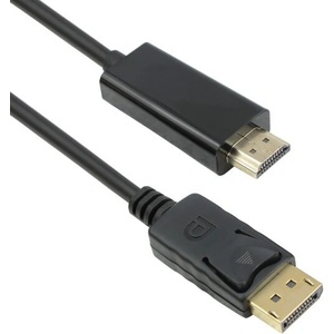 DeTech Кабел DeTech DP HDMI M/M, 14+1 cooper, 1.8м, Черен (18273)