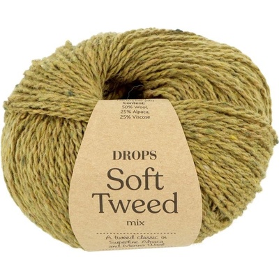 Drops Soft Tweed 16 khaki zelená