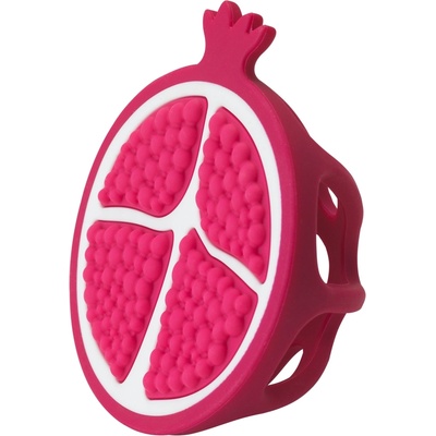 Infantino Успокояваща силиконова бебешка гризалка Infantino - Нар (IN315306)