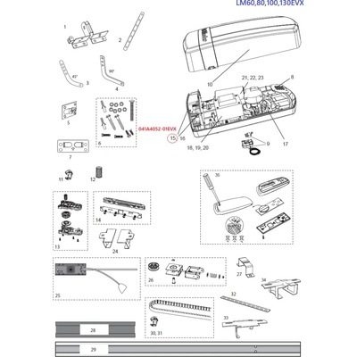 041A4052 riadiaca doska EVX 433/868 MHz EVO