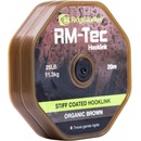 RidgeMonkey šňůra RM Tec Stiff Coated Hooklink Hnědá 20m 25lb