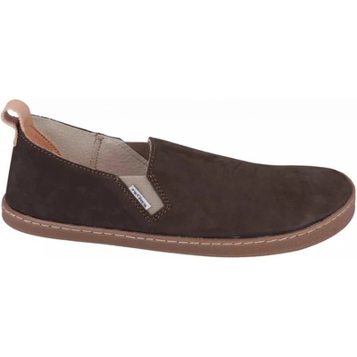 Barefoot kožené Slip on Pegres BF82 hnědé