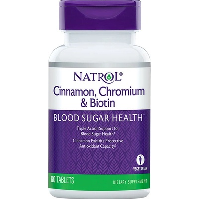 Natrol Cinnamon, Chromium & Biotin 60 Tablet