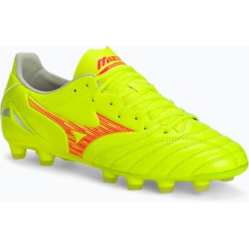 Mizuno Мъжки футболни обувки Mizuno Morelia Neo IV Pro MD safety yellow/fiery coral 2/galaxy silver