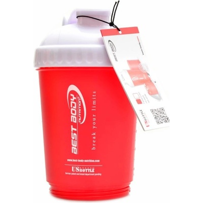 Best Body nutrition Shaker US bottle - červeno bílý