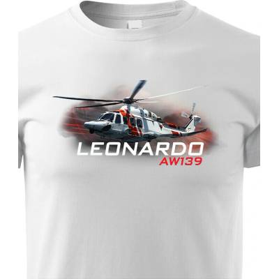 Dětské tričko Leonardo AW139 BíláCanvas Dětské tričko Bezvatriko.cz 3235