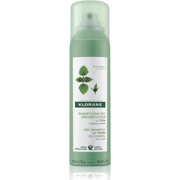 Klorane Nettle suchý šampón pre mastné tmavé vlasy 150 ml