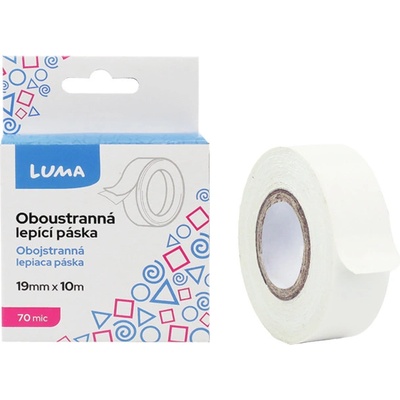 LUMA Lepící páska oboustranná 19 mm x 10 m