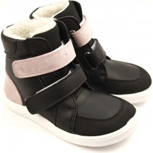 Baby Bare Shoes Febo Winter Sparkle Black Asfaltico