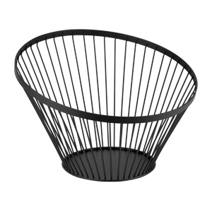 Horecano HORECANO-REN-Панер метален скосен Ø30xh20.5cm ЧЕРЕН (HC-39153) (0139153)