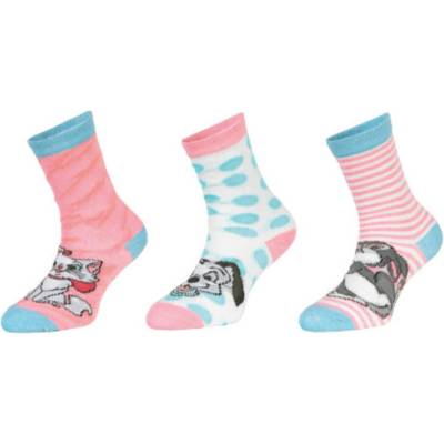 Trenýrkárna Комплект от три - детски чорапи Disney Animals многоцветни (39132/pink) Trenýrkárna | Sin Rozov Byal Mnogotsveten | Момчешки | 23-26