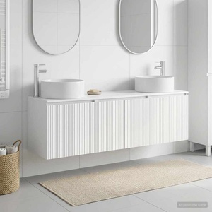 vidaXL Комплект шкафове за баня 3 бр. Бял гланц 161, 5 x 44, 5 x 80 см (3405731)