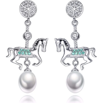 Silenti Jewelry Сребърни обеци "Коне