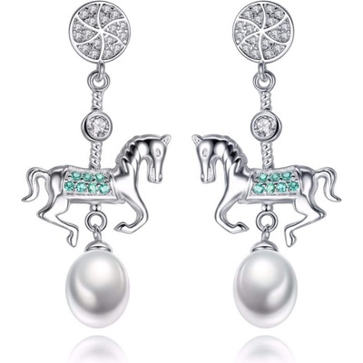 Silenti Jewelry Сребърни обеци "Коне