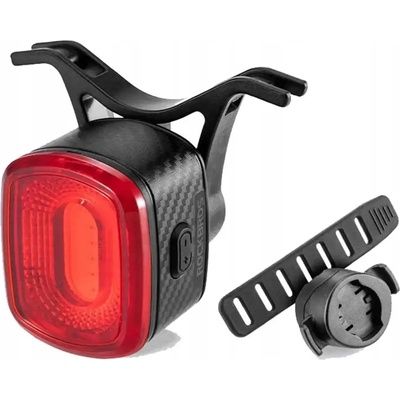 ROCKBROS Задна светлина Rockbros Q2S LED, с интелигентна система за спиране + USB-C - USB-A кабел, черни (Q2S)