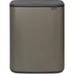 Brabantia 60 л цвят платина кош за смет Brabantia от серия Bo Touch (1001276)
