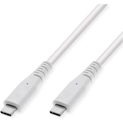 11.99. 9066 : : Кабел USB Type C към Type C M-M, 3.2 Gen2, 4K UHD-1, 10Gbit-s, Emark, PD 20V5A, 60W, бял, 5.0 м (11.99.9066)