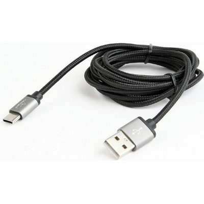 GGembird CCB-mUSB2B-AMCM-6 Opletaný USB-C - USB 2.0, M/M, 1,8m, černý