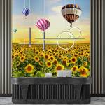 Art Gift Decor Фототапет Балони над слънчогледи