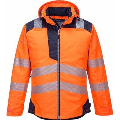 Portwest T400 PW3 Hi-Vis zimná reflexná bunda oranžová/čierna