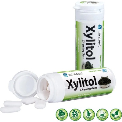Xylitol žuvačka, zelený čaj 30g