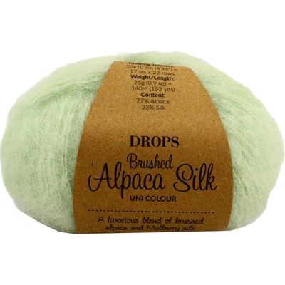 Drops Brushed Alpaca Silk UNI 33 pistáciová zmrzlina