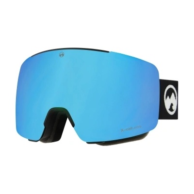 MowMow Маска за ски и сноуборд MowMow Local L/XL с черна рамка и синя X-celLens плака (MMG-TM21)