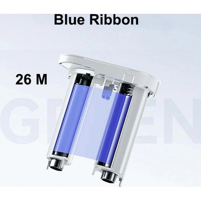 NIIMBOT etikety v roli 76 mm x 26 m modrá 1 ks 1EH00026802 univerzální etikety