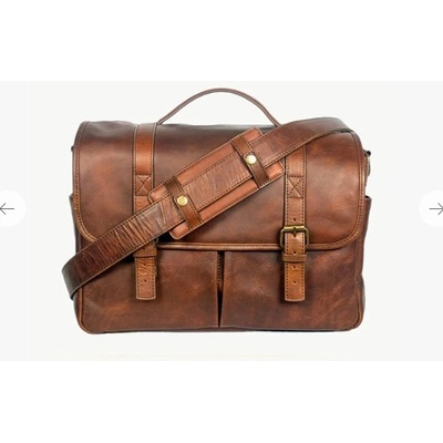 Bronkey Roma Brown Cognac leather Camera Bag new