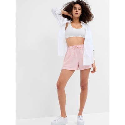 GAP Шортс от ленено смесени влакна GAP | Rozov | ЖЕНИ | XL