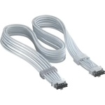 Corsair Кабел за видеокарта Corsair ThermalProtect Universal PCIe 5.1 600W 12V-2x6 - Бял (CP-8920473) - caretech