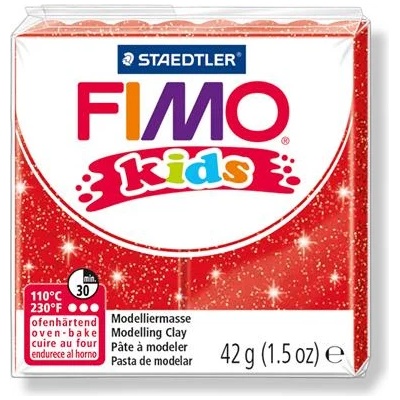 FIMO Глина, 42 g, горима, FIMO "Kids", червен блясък 8030-212 (8030-212)