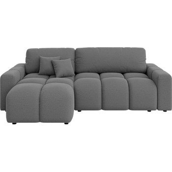 ROPEZ Сив разтегателен ъглов диван (променлив) Luki - Ropez (Luki Narożnik L z f.spania - Prawa OT Neve 90 ( szary ) wszywka andas Standard)